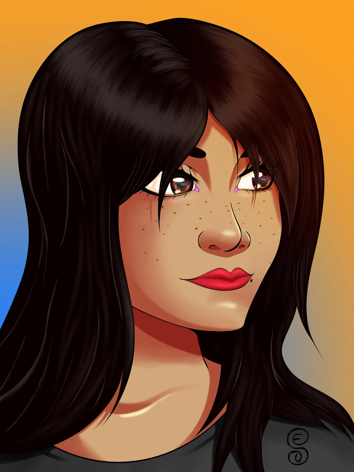 Fan art character illustration by Emerald Outcast